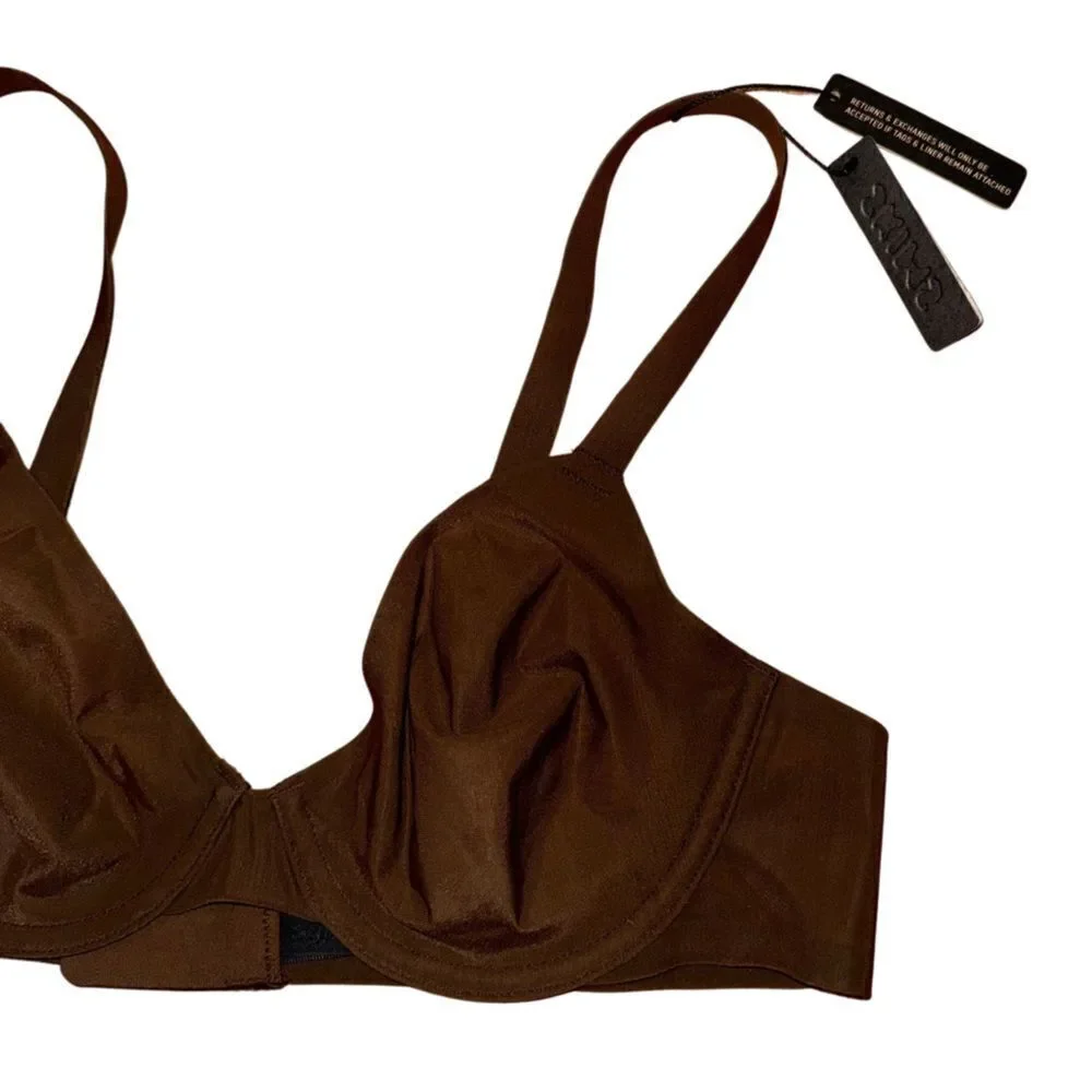 [NWT] SKIMS Smokey Quartz Naked Underwire Demi Bra - 36A - Picture 3 of 7